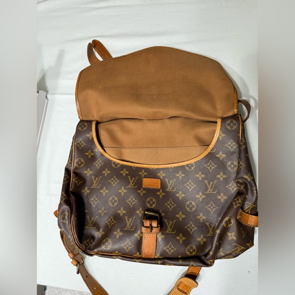 Louis Vuitton Monogram Saumur 35 Vintage Double Satchel Messenger Crossbody Bag - Picture 4 of 15